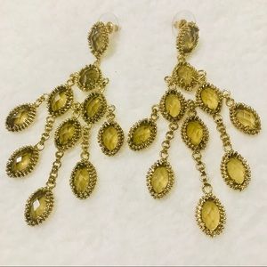 Kendra Scott Vtg Smokey Quartz Chandelier Earrings